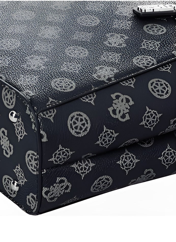 GUESS GUESS Black Monogram Tote Bag For Women  - Image 3
