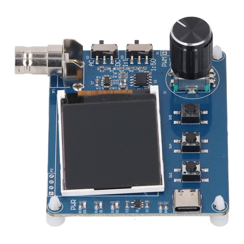 Pocket Digital Oscilloscope 1 8 Inch LCD Display Square Wave Output Knob Adjustment - Image 3