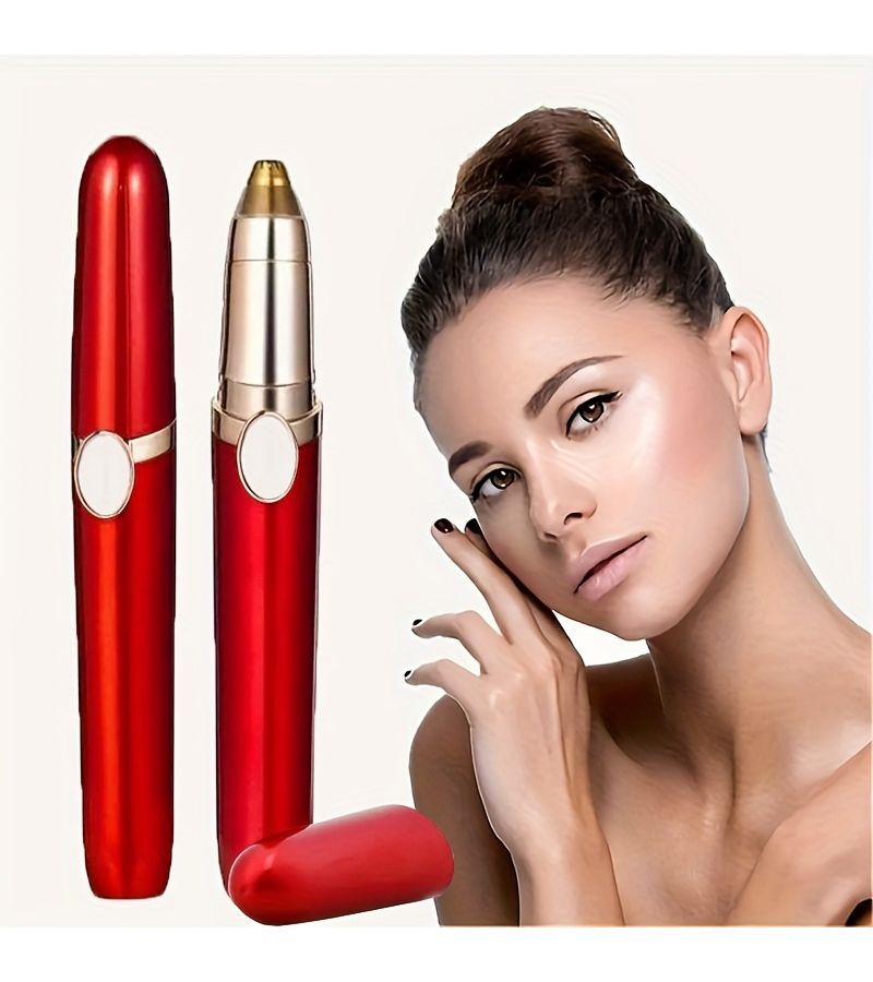 ماسحة شعر الأنف والأذن قابلة لإعادة الشحن عبر USB (لون أسود) مع قطعتين رأس بديل - Image 1