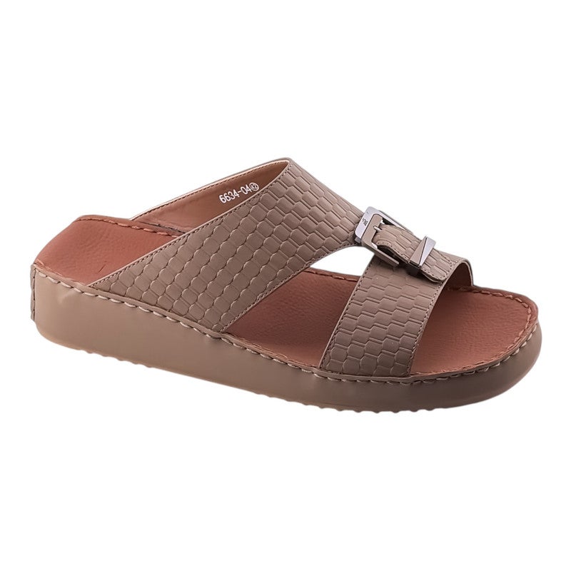 AET A E T Handmade Arabic Sandals For Men | Outdoor Mens Slippers | Genuine PU Leather With Buckle - Image 1