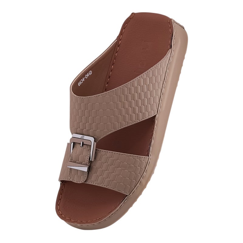 AET A E T Handmade Arabic Sandals For Men | Outdoor Mens Slippers | Genuine PU Leather With Buckle - Image 4
