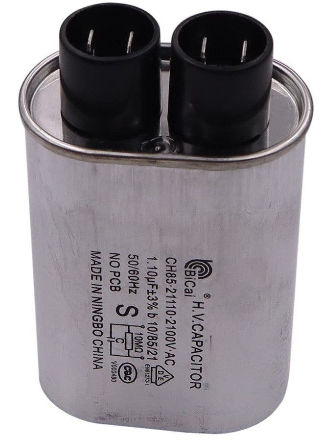 Meter Star Microwave Capacitor Replacement 2100V 1.10uf Compatible with 99% of Household Microwave Oven Brands,Connect Pin 1/4" Standard Terminal - Image 2