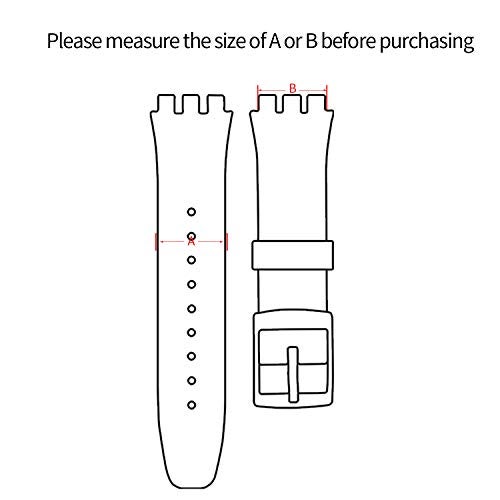 KHZBS rubber silicone watch band strap loops keeper holder retainer with tool included (6 packs 20mm white) - Image 2