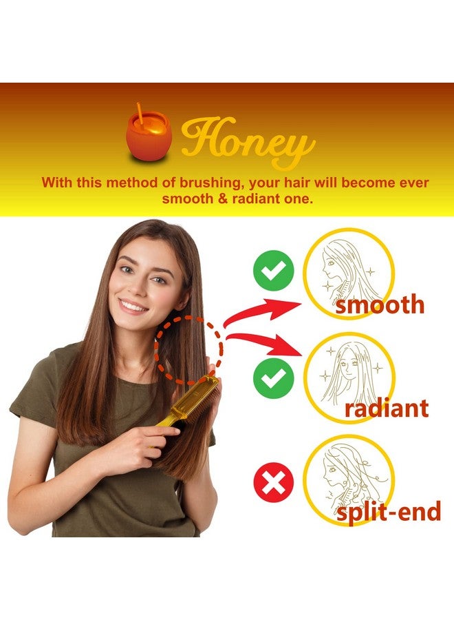 VESS Honey Blow Brush H1000 With Comb Honey And Royal Jelly Blended 9Row Pins Made In Japan - Image 5