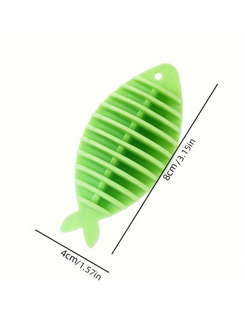 Soft glue laundry ball small fish household washing machine laundry ball anti-entanglement artifact clothing decontamination washing and cleaning,3pcs - Image 5