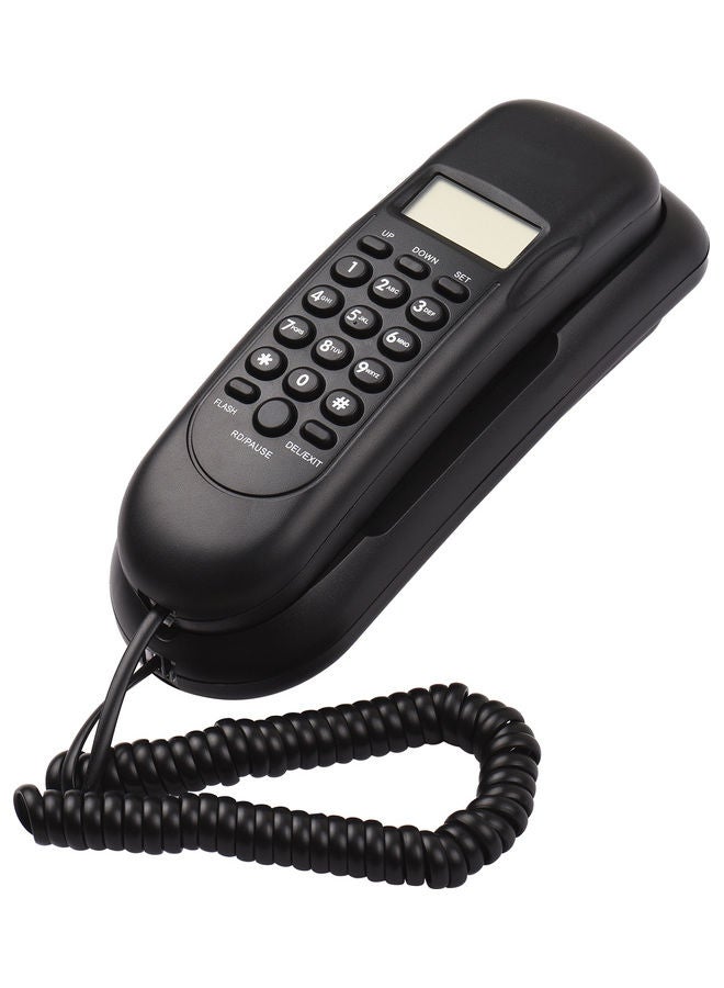 Wall-Mounted Wired Telephone Base Station Black - Image 1