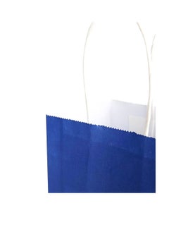 PARTY FUN Paper Gift Bags Set of 10pcs, 8x15x21cm: Stylish Packaging for Special Occasions Dark Blue Color  - Image 5