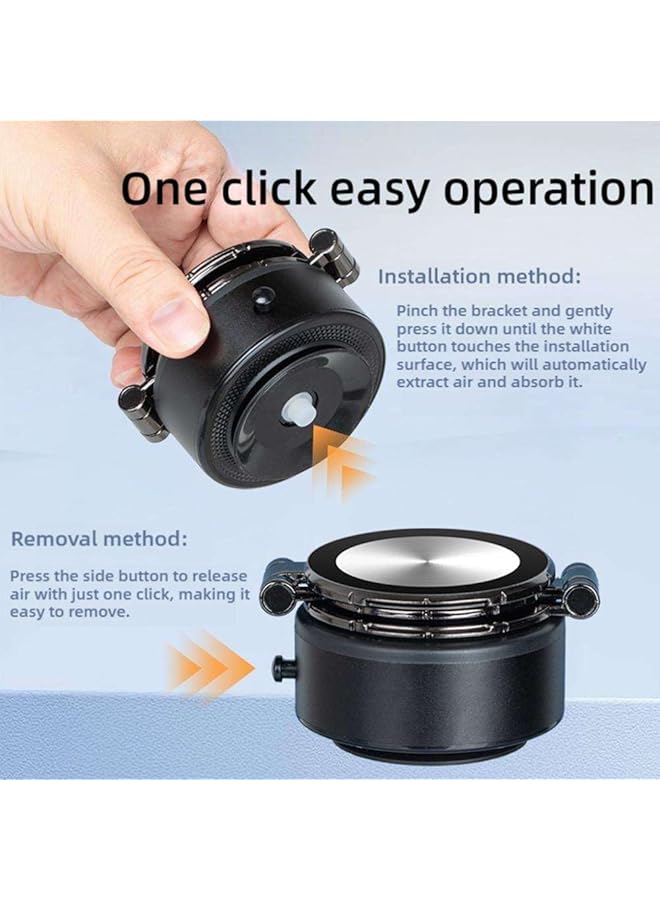 KASTWAVE Electric Vacuum Magnetic Suction Car Phone Mount, Magnetic Charging, Foldable Stretch Suction Cup, Dashboard & Windshield Phone Mount, Industrial-Strength Suction For All Smartphones - Image 5