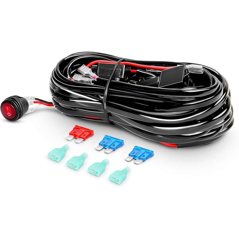 Nilight Led Light Bar Set, 12 Inch 300W Triple Row Spot Flood Combo Work Driving Lamp, 2 Pcs 4 60 W With Wiring Harness For Off Road Atv Boat Lighting, Year Warranty - Image 4
