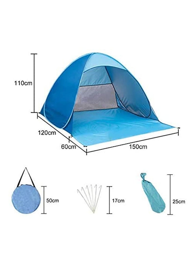 Generic Portable Outdoors Beach Tent Automatic Pop Up Anti UV Beach Tent  - Image 2