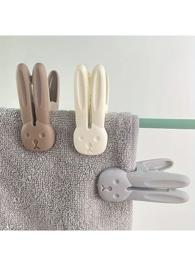 Rabbit Clothespins 12pcs Heavy Duty Bunny Laundry Clips For Drying Towels Curtains - Image 2