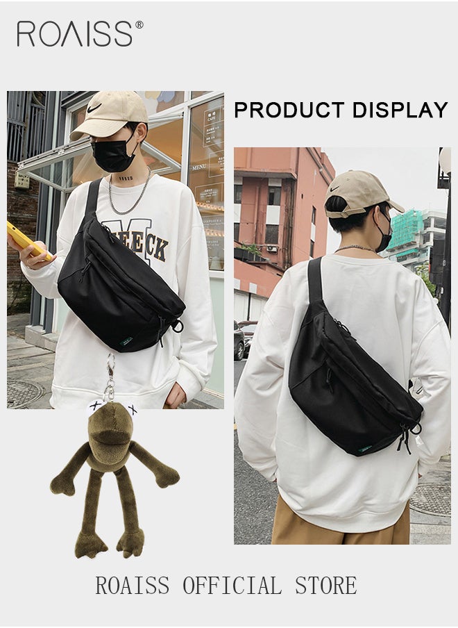 Unisex Multifunctional Chest Bag Large Capacity Shoulder Sling Bag for College Students 13 inch Laptop Bag Ideal for multipurpose  Activities with Frog Pendant - pzsku/Z19DDBA6FFBA53617E783Z/45/_/1704264394/d09d1573-67fe-4080-9401-677db4d8b7a1