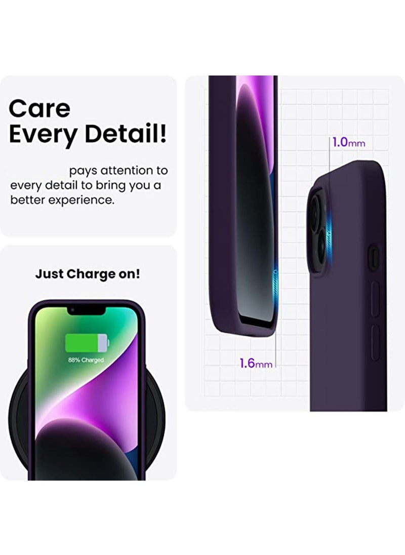 iPhone 14 Plus Mobile Case Cover Silicone Phone Back Cover with Anti-fingerprint Anti-drop Slim Protective Soft Anti-Scratch Microfiber Lining Cute Shockproof Protector - pzsku/Z19DDCB7DA44E81187893Z/45/_/1682750073/c7ecb563-3a67-4f6a-a9ab-3d7c36729764