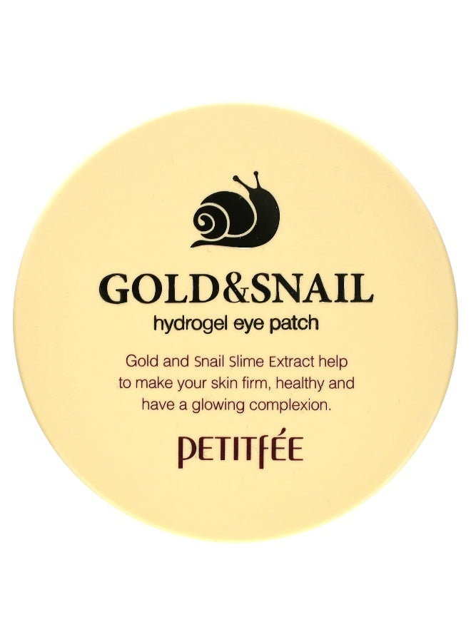 Petitfee Petitfee, Gold & Snail Hydrogel Eye Patch, 60 Patches  - Image 1