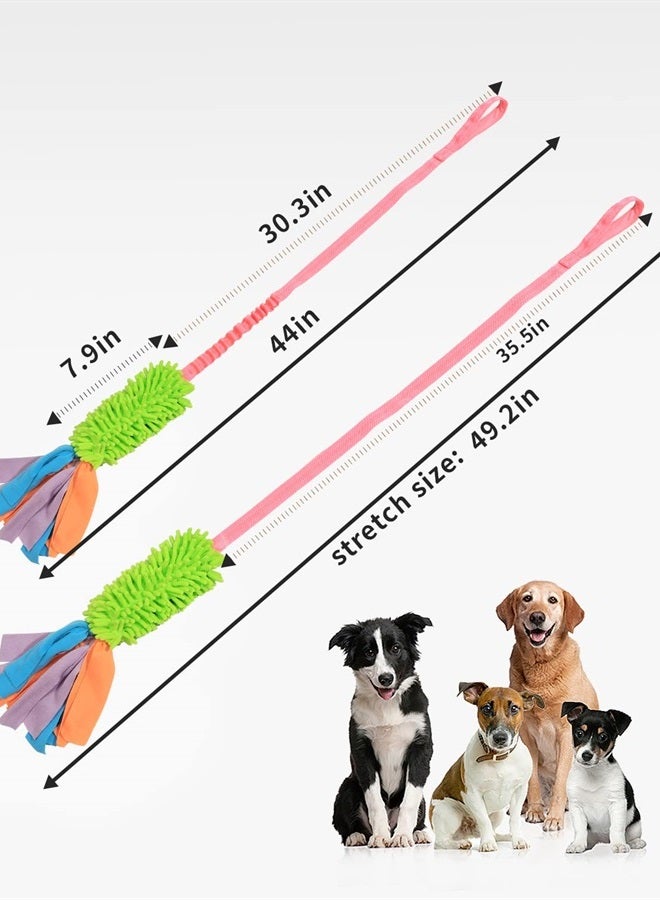 Tug Toy for Dogs, Bungee Tug of War Rope Toys with Squeaky Sound for Small Medium Large Dog, Puppy Training Pull Toy for Exercise & Interactive Play Games