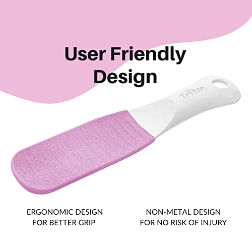 TRITON Emery Professional Dual Sided Foot Scraper, Filer for Hard and Dead Skin Callus Remover, Pedicure Foot Scrubber for Men and Women - Image 4