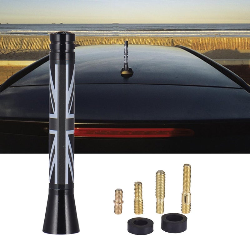 Car Antenna Replacement | Universal Short Antenna Replacement Mast for Vehicles | Aluminum Alloy Short Automotive Antenna with Copper Internal AM/FM Radio Reception for aut - Image 2