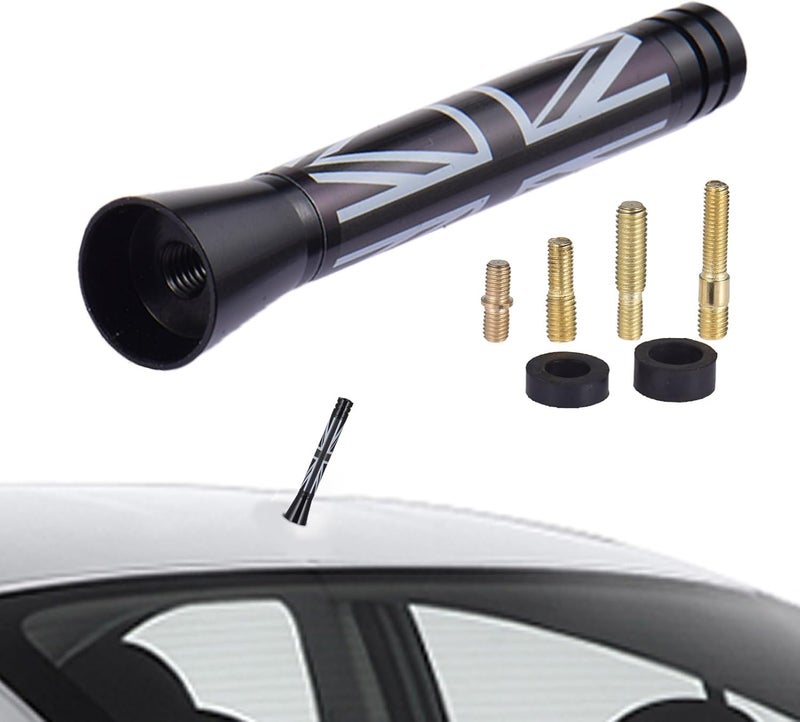 Car Antenna Replacement | Universal Short Antenna Replacement Mast for Vehicles | Aluminum Alloy Short Automotive Antenna with Copper Internal AM/FM Radio Reception for aut - Image 1