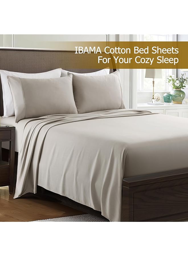 erorex 100 Percent Bamboo Bed Sheet Set With Pillowcases 4 Pieces Including 1 X Fitted Sheet 2 X Pillow Covers 1 X Flat Sheet Breathable And Machine Washable Queen Size - Image 3