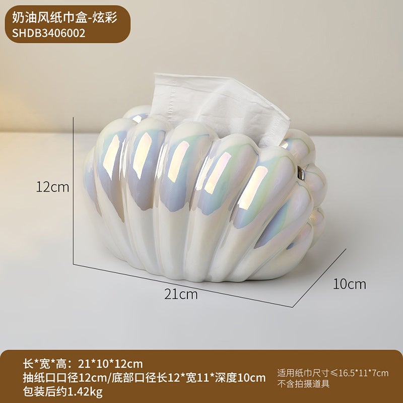 Hallway Display Table Dressing Table Decoration Tray Key Shell Jewelry Box Storage Home Accessories - Image 1