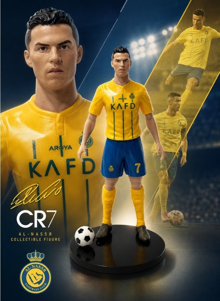 CR7 Cristiano Ronaldo Cristiano Ronaldo Figure With Al Nassr Jersey 20cm - Image 1