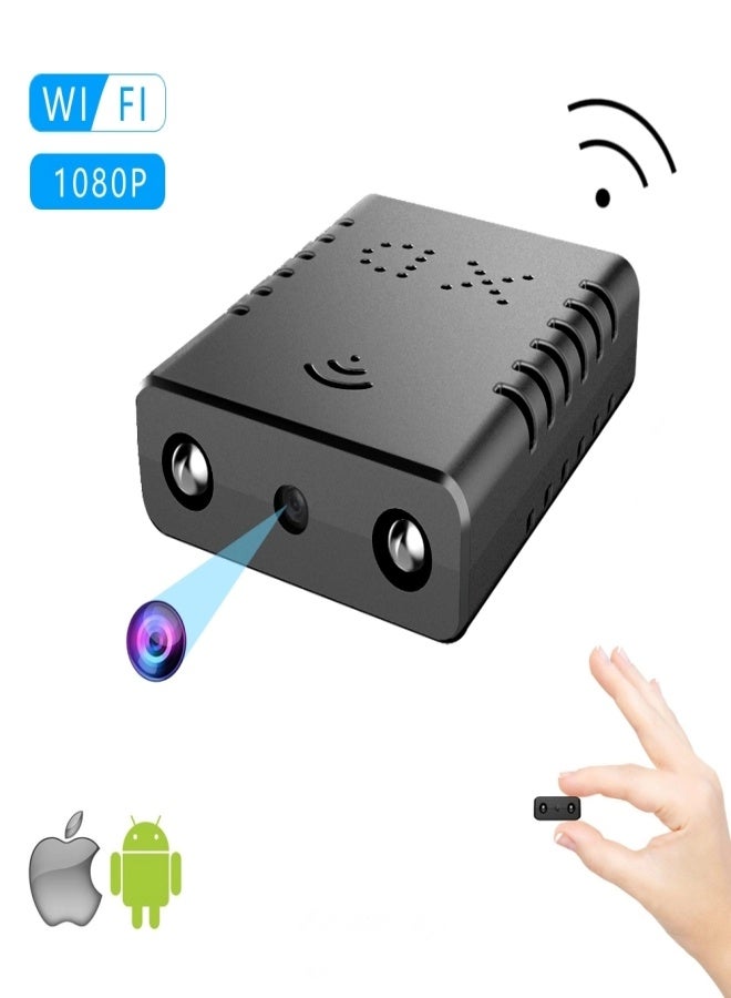 Smallest HD Wireless Camera with Night Vision,Motion Detection,SD Card Storage, Nanny Surveillance Camera Wireless with Audio,Security Camera Indoor-Outdoor,Compatible with Android,iOS