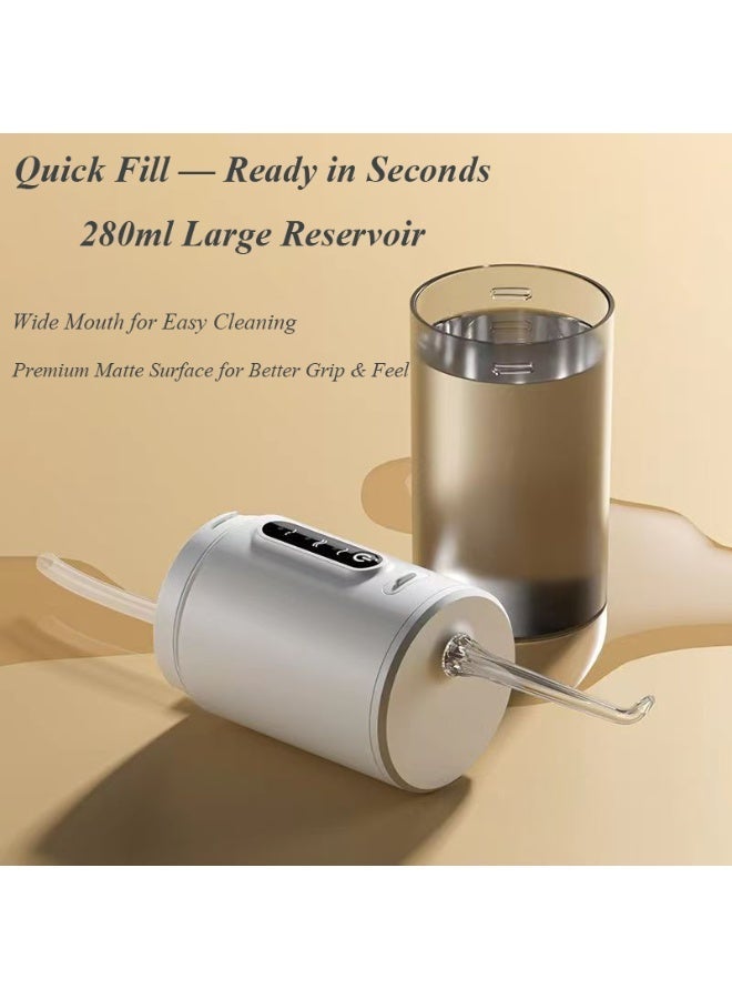 Interstella Cordless Rechargeable Water Flosser for Teeth – 5 Jet Tips, 3 Cleaning Modes, Portable IPX7 Waterproof Oral Irrigator for Gum, Braces & Tongue Cleaning - Image 4