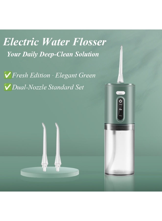 Interstella Cordless Rechargeable Water Flosser for Teeth – 5 Jet Tips, 3 Cleaning Modes, Portable IPX7 Waterproof Oral Irrigator for Gum, Braces & Tongue Cleaning - Image 1