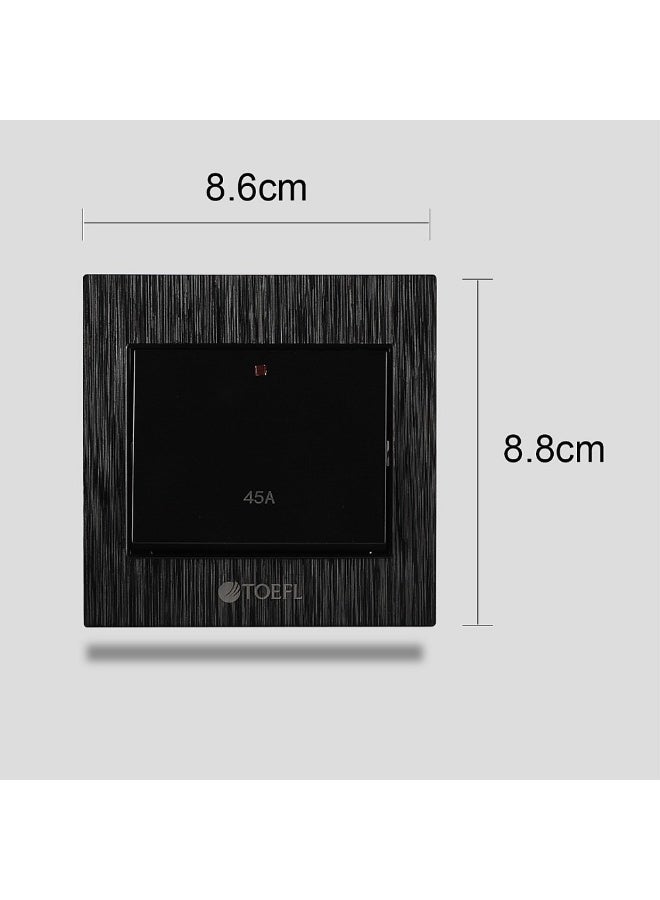TOEFL Square Air Conditioner Switch – 45A, Stone Black Color, TOEFL - Image 3