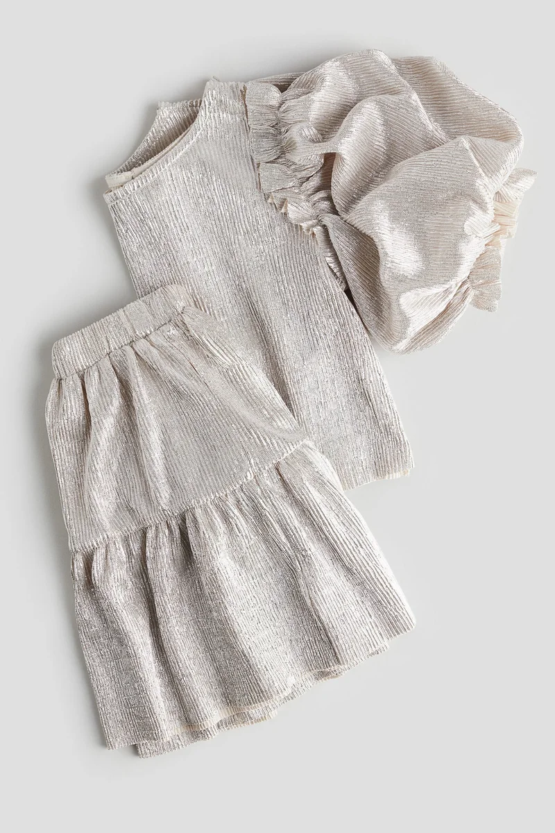 H&M 2-piece shimmering set