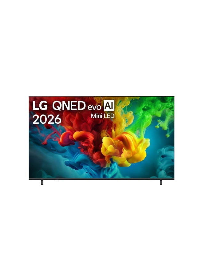 إل جي 85 بوصة LG QNED evo AI Mini LED QNED84 تلفزيون ذكي 4K، WebOS، معالج α8 AI 4K Gen3، HDR10 / HLG، 120Hz، موديل سنة 2026، ضمان لمدة 2 سنوات - - Image 1