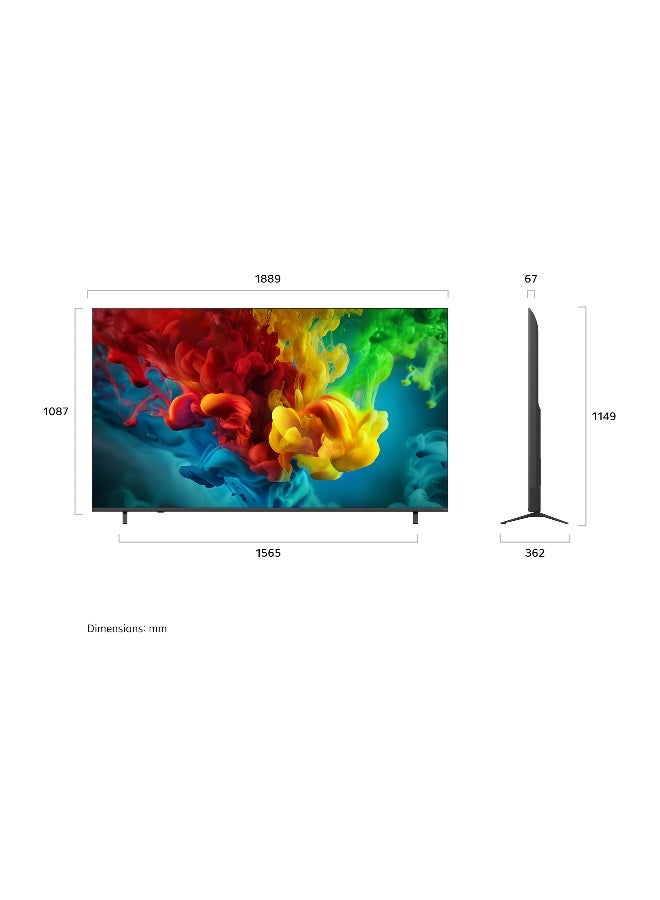 إل جي 85 بوصة LG QNED evo AI Mini LED QNED84 تلفزيون ذكي 4K، WebOS، معالج α8 AI 4K Gen3، HDR10 / HLG، 120Hz، موديل سنة 2026، ضمان لمدة 2 سنوات - - Image 3