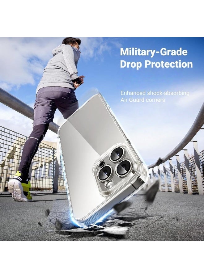 حزمة 2 لغطاء آيفون 16 برو شفاف [حماية بمعيار MIL] [تكنولوجيا ICrystal الثورية] زوايا مقاومة للخدش وحماية هوائية رفيعة للغاية شفافة لآيفون 16 برو 6.3 بوصة - Image 2