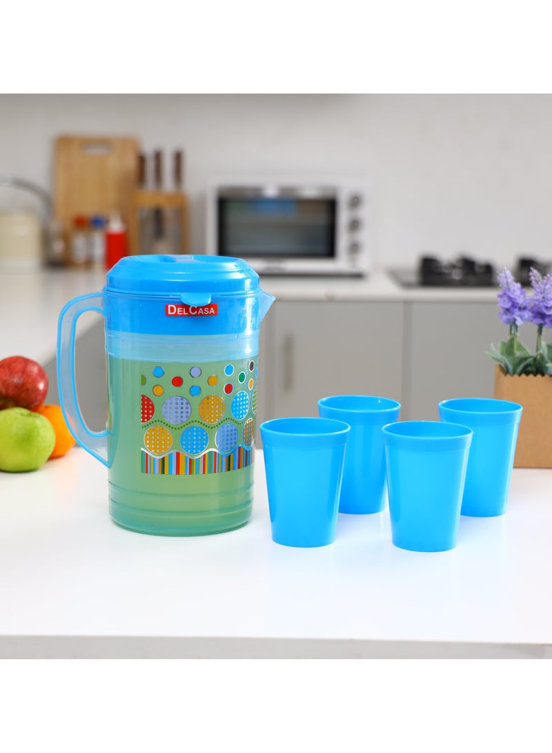 إبريق ماء ديلكاسا DC1494 مع 4 أكواب  - Image 5