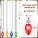 Traplace 48PCS Light Up Christmas Necklaces 3 Lighting Modes Festive Xmas Accessories 4 Vibrant Colors Lights Bead Chain Christmas Party Favors Necklaces for Holiday Celebrations New Year Decorative - Image 4