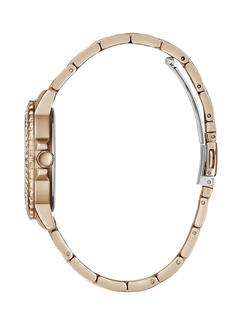 GUESS Crown Jewel Ladies Analog Rose Gold Tone Multi-function Stainless Steel Watch GW0410L3 - 36mm - Image 3