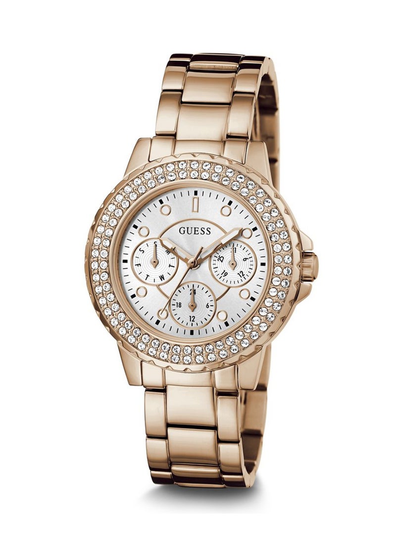 GUESS Crown Jewel Ladies Analog Rose Gold Tone Multi-function Stainless Steel Watch GW0410L3 - 36mm - Image 5