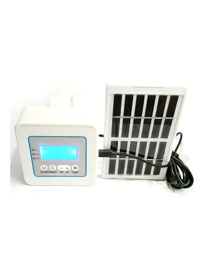 NIBEMINENT Irrigation Controller with Solar Panel for Automatic Garden Watering System Multicolour 13 x 12 13cm - Image 1