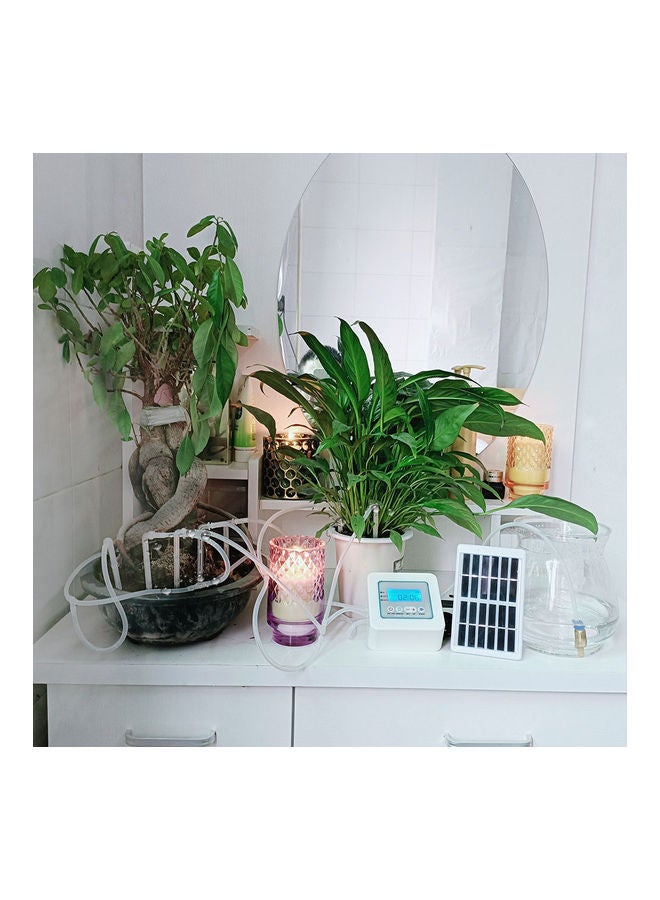 NIBEMINENT Irrigation Controller with Solar Panel for Automatic Garden Watering System Multicolour 13 x 12 13cm - Image 4