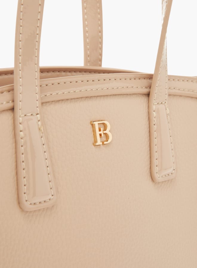 Flora Bella By Shoexpress Women Monogram Tote Bag with Zip Closure - Image 3