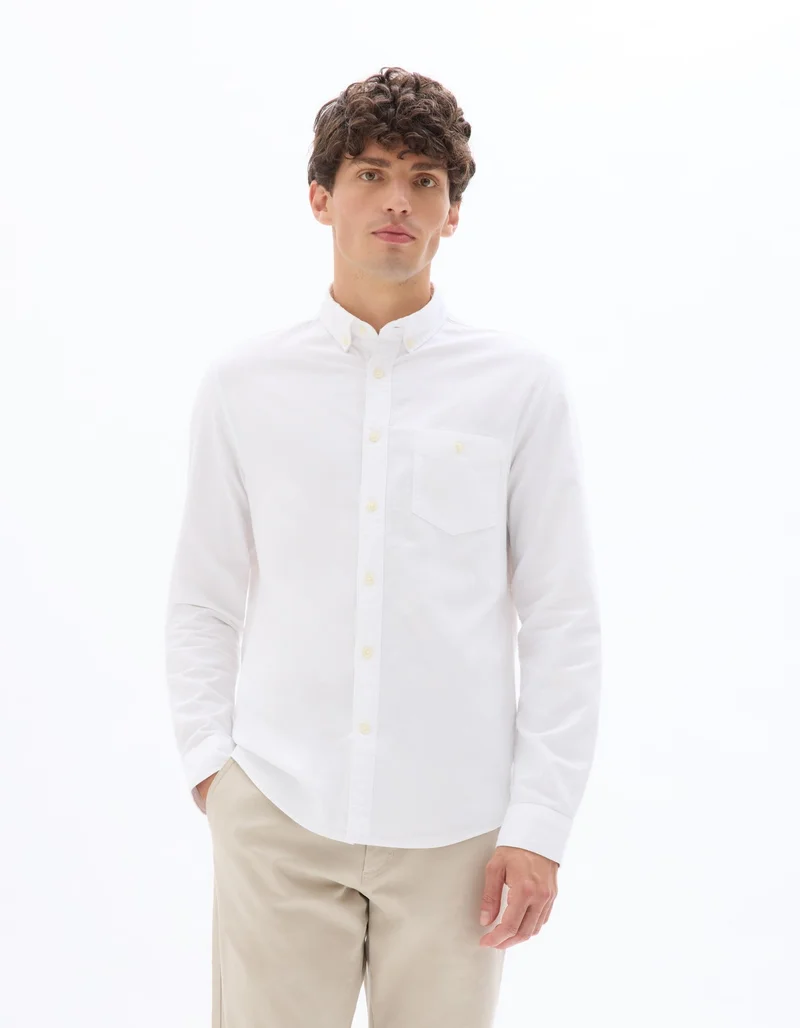 سيليو قميص داكسفورد بأكمام طويلة