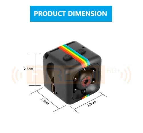 FREDI HD PLUS SQ11 Mini Camera | 1080P Full HD Indoor Video Recording | Compact & Portable Mini Camera | Motion Detection | Loop Recording | Micro SD Card up to 32GB - Image 2