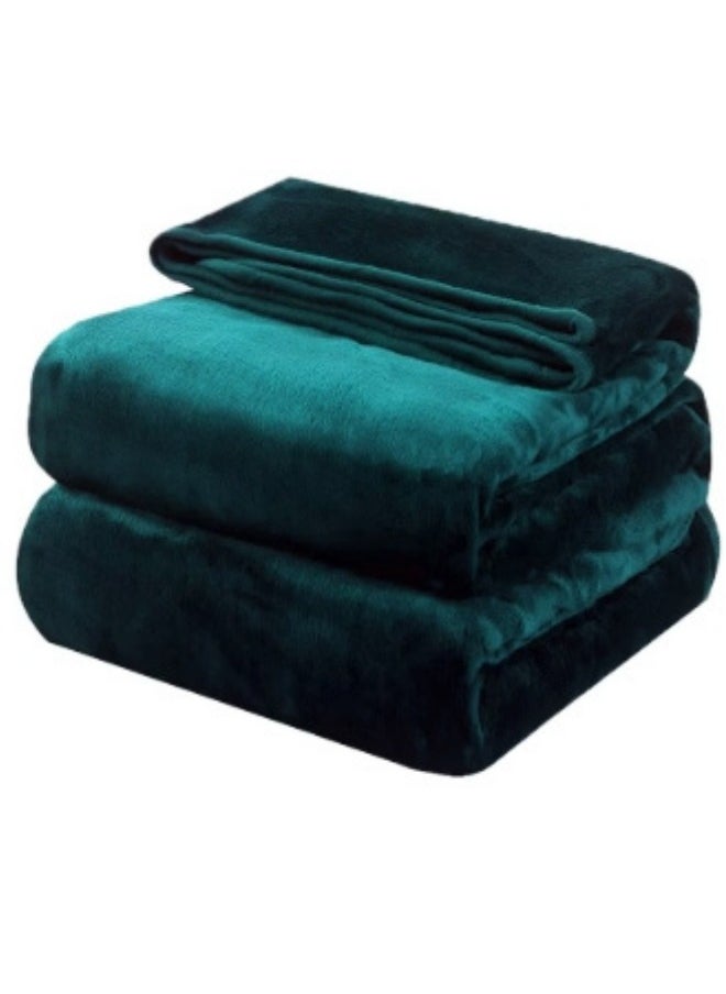 SMART HOME Light, soft and warm winter blanket with a comfortable silky feel, double bed blanket measuring 220X240 cm and weighing 2 kg, super soft double layer blanket made of high quality materials  - Image 1