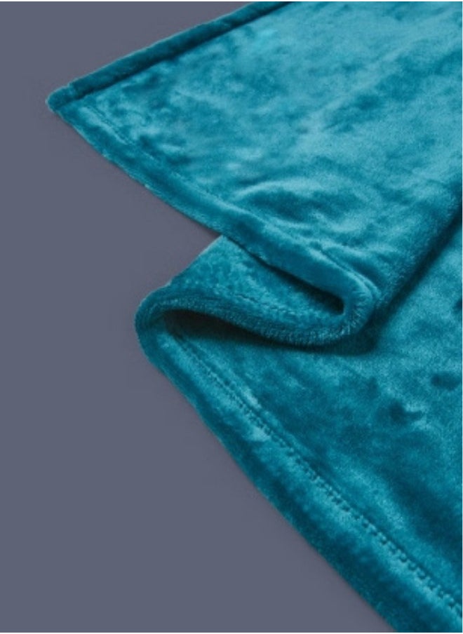 SMART HOME - Light, soft and warm winter blanket with a comfortable silky feel, double bed blanket measuring 220X240 cm and weighing 2 kg, super soft double layer blanket made of high quality materials - Image 1