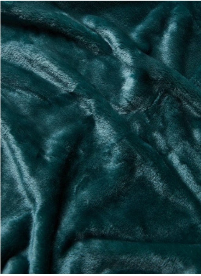 SMART HOME - Light, soft and warm winter blanket with a comfortable silky feel, double bed blanket measuring 220X240 cm and weighing 2 kg, super soft double layer blanket made of high quality materials - Image 1