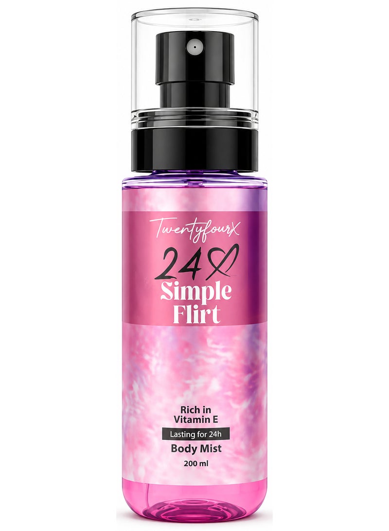 Purex 24X Simple Flirt Body Mist 200ml - Image 1