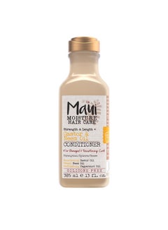 MAUI MOISTURE Maui Moisture Strength & Length + Castor & Neem Oil Conditioner, Curly Hair Product for Dry, Damaged Hair, 13 Fl Oz  - Image 1