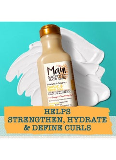 MAUI MOISTURE Maui Moisture Strength & Length + Castor & Neem Oil Conditioner, Curly Hair Product for Dry, Damaged Hair, 13 Fl Oz  - Image 5