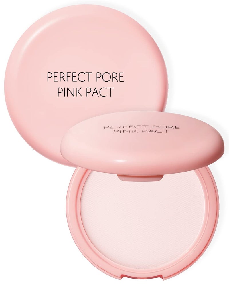 THESAEM Saemmul Perfect Pore Pink Pact - Makeup Finishing Pressed Powder for Sebum Control and Pore Minimization, Soothes Sensitive Skin with Calamine, Setting Powder, Clumps Free 12g - Image 1