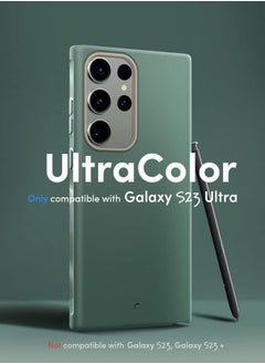 CYRILL Ultra Color Compatible with Samsung Galaxy S23 Ultra Case Cover [Matte Anti-Fingerprint] -Kale  - Image 2